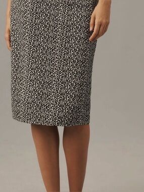 NWT Anthropologie Maeve Pencil Skirt Animal Print S